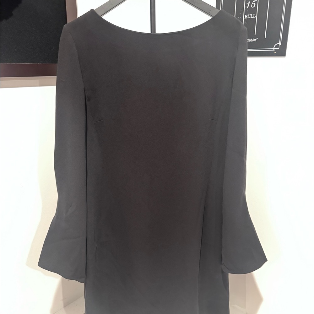 MM Lafleur Classic Black Dress with belled sleeves